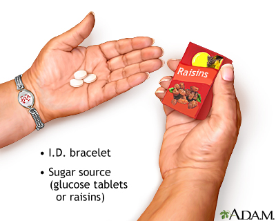 Diabetic emergency supplies