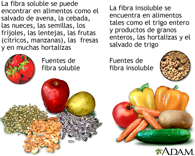 Fibra soluble e insoluble